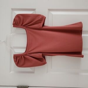 Square Neck Puff Sleeve Top